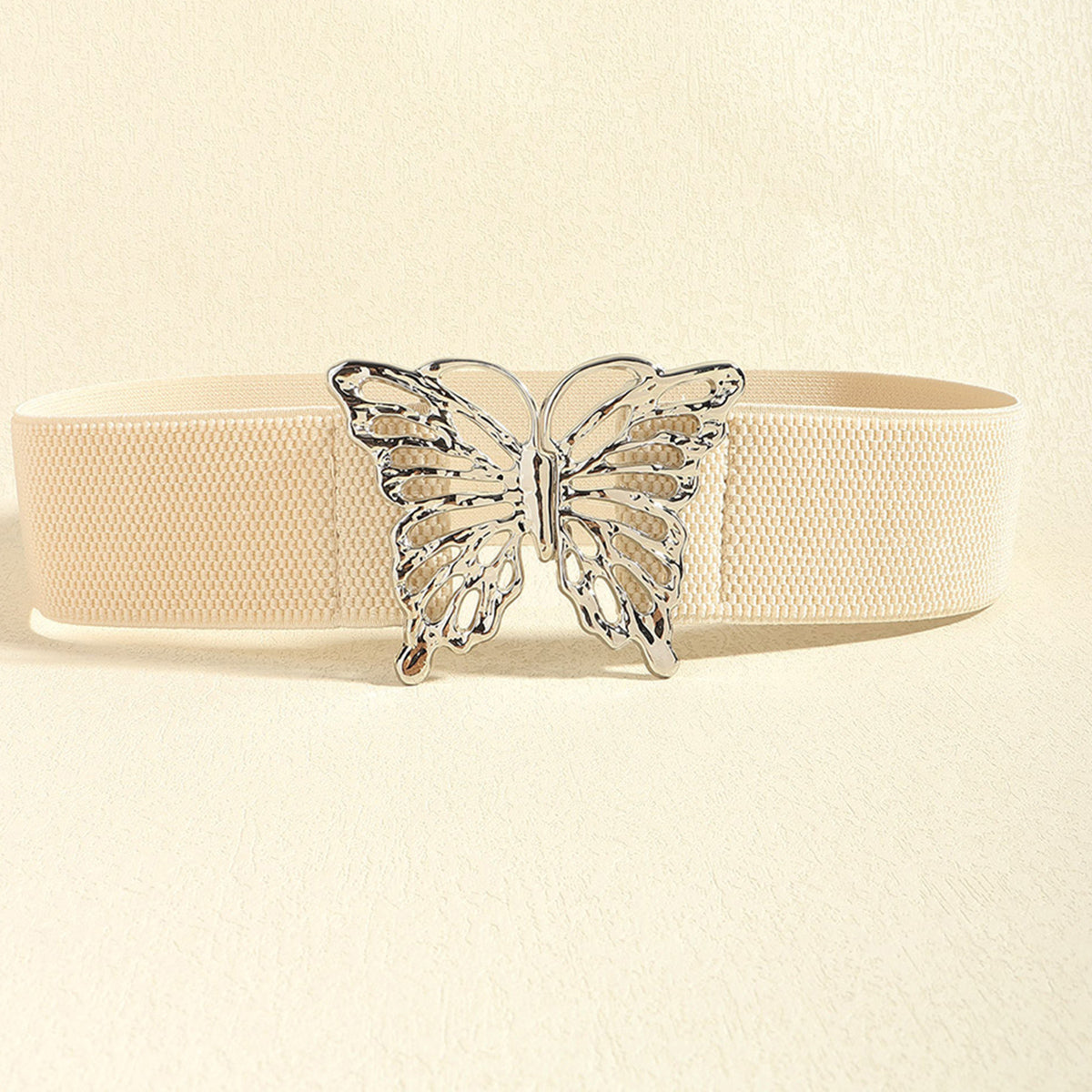Butterfly Alloy Buckle Elastic Belt Carauana Store