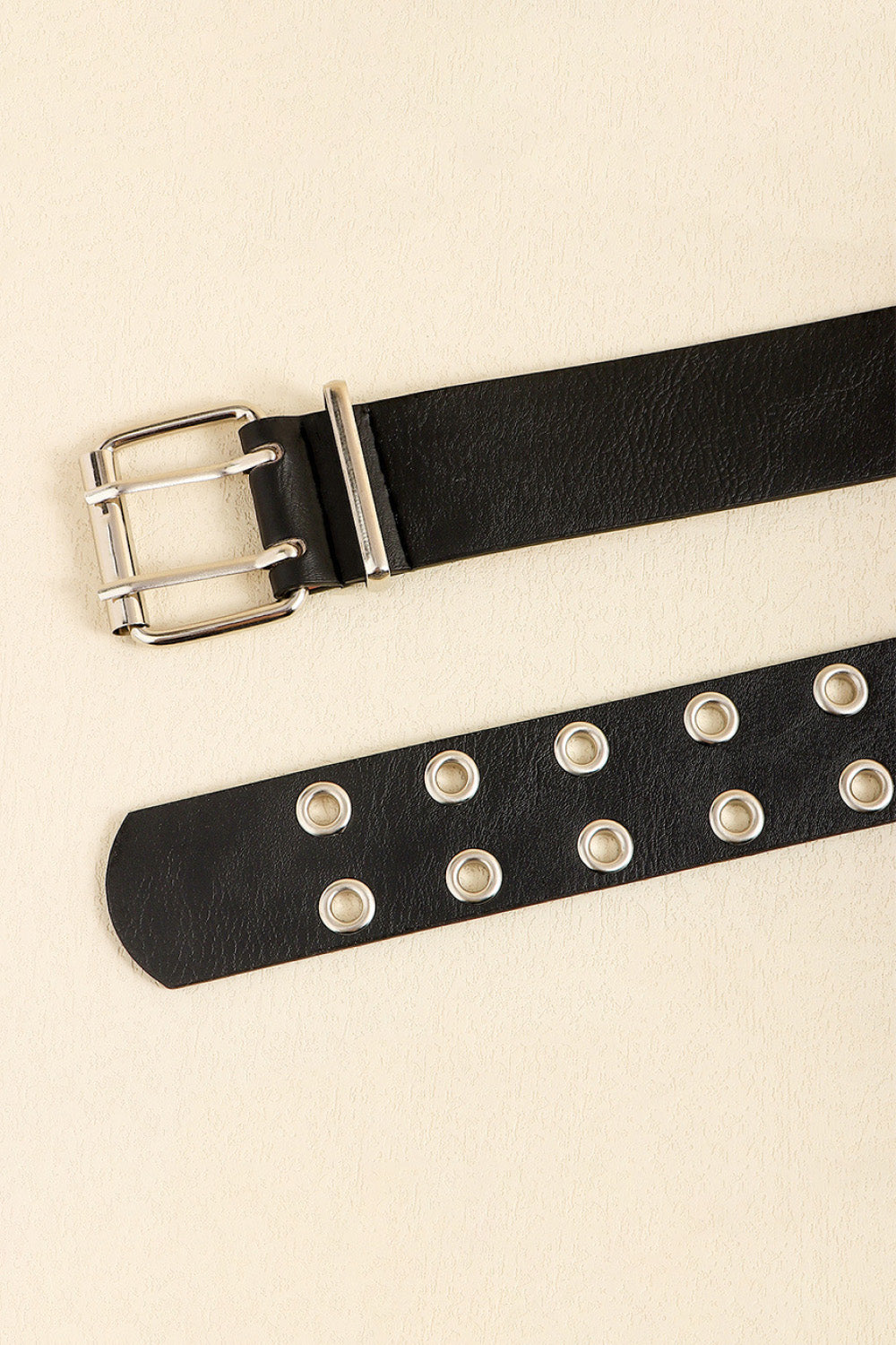 PU Leather Two Row Eyelet Belt Carauana Store