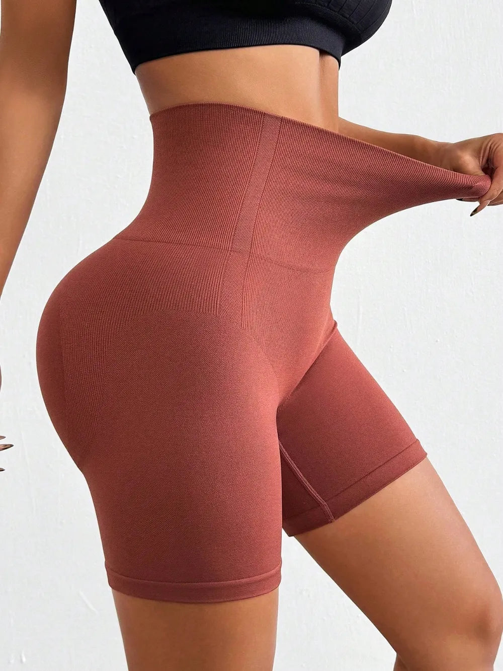 Seamless High Waist Active Shorts Carauana Store