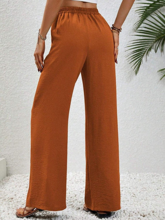 Wide Leg Drawstring Pants Carauana Store