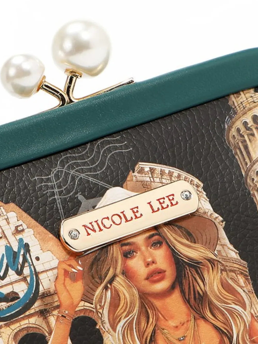 Nicole Lee USA Chelsea Pearl Kiss-Lock Coin Purse Carauana Store