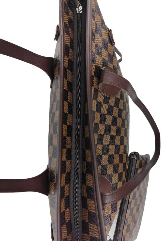Checkered PVC Two-Piece Bag Set Carauana Store
