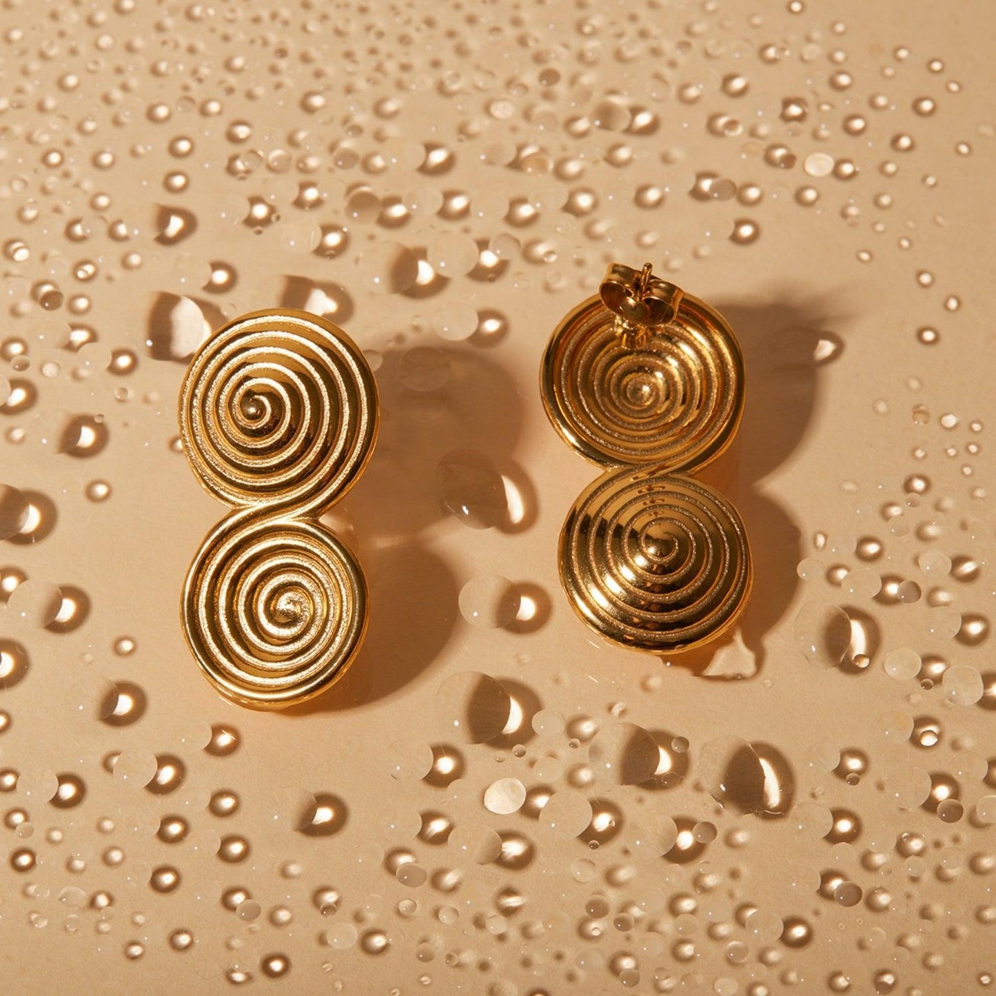 18K Gold-Plated Stainless Steel Earrings Carauana Store