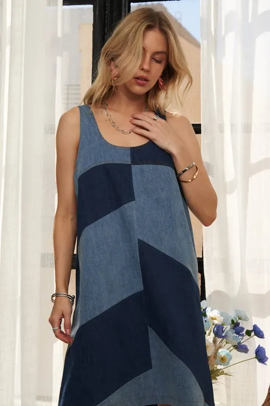 ADORA Pin Stripes Ruffled Mini Dress Carauana Store