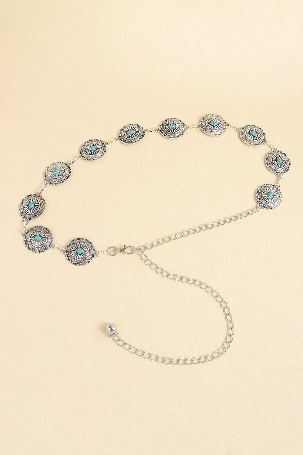 Vintage Turquoise Alloy Belt Carauana Store