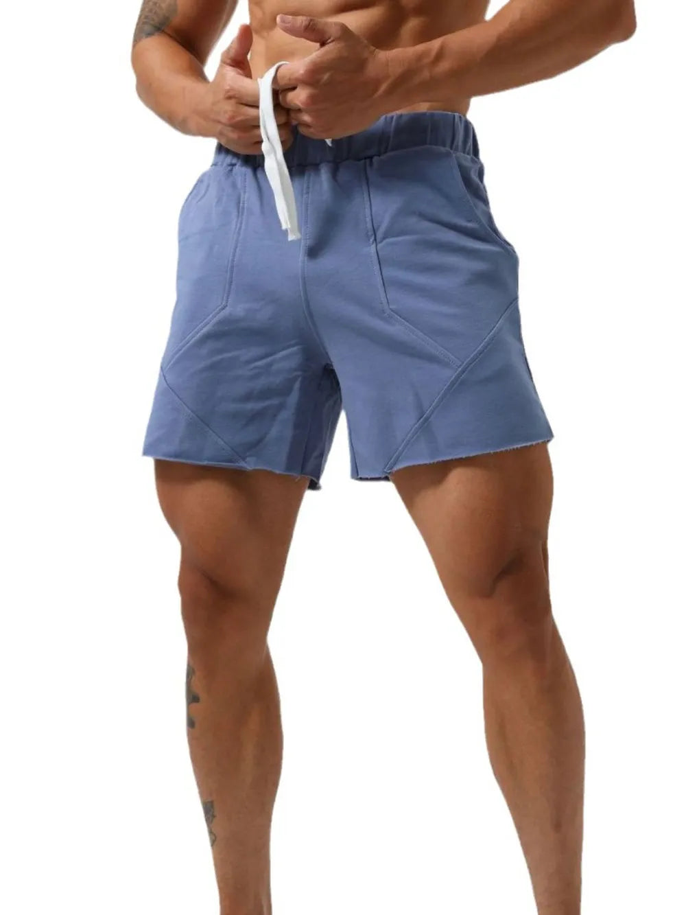 Men's Plus Size Drawstring Elastic Waist Shorts Carauana Store
