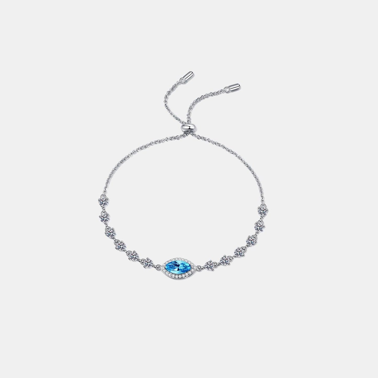 1 Carat Moissanite 925 Sterling Silver Bracelet Carauana Store