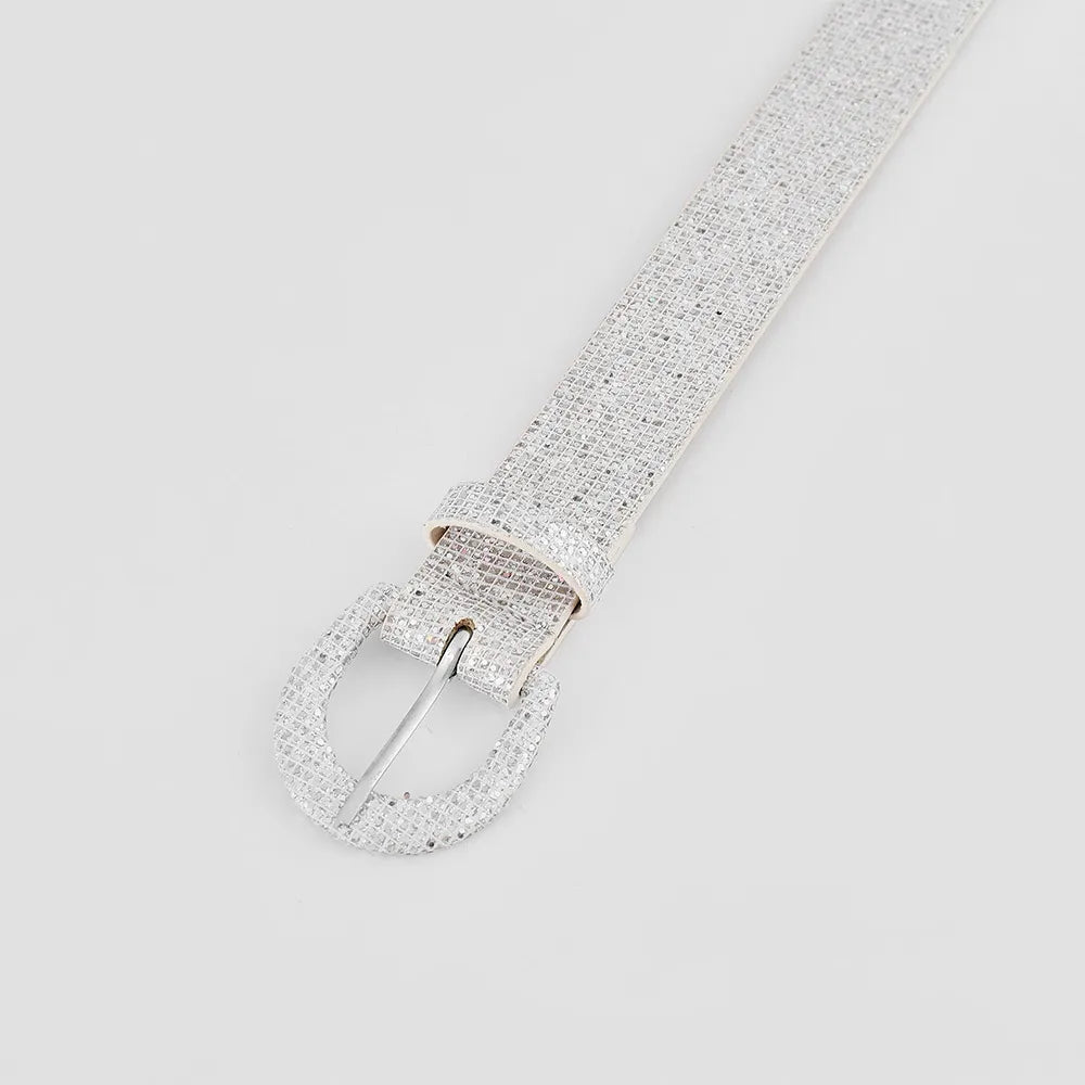 Sequin PU Leather Belt Carauana Store