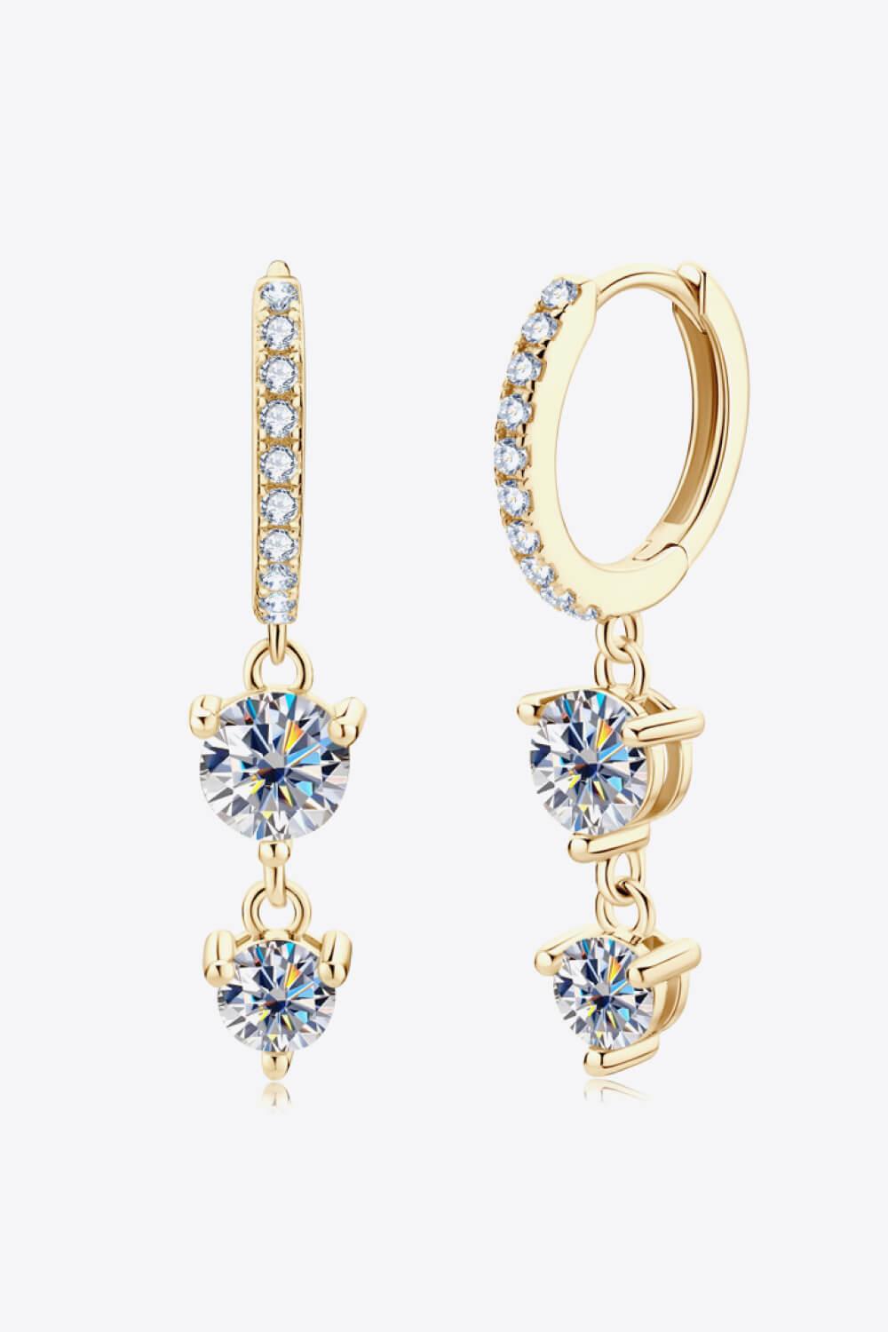 Adored Be The One Moissanite Drop Earrings Carauana Store