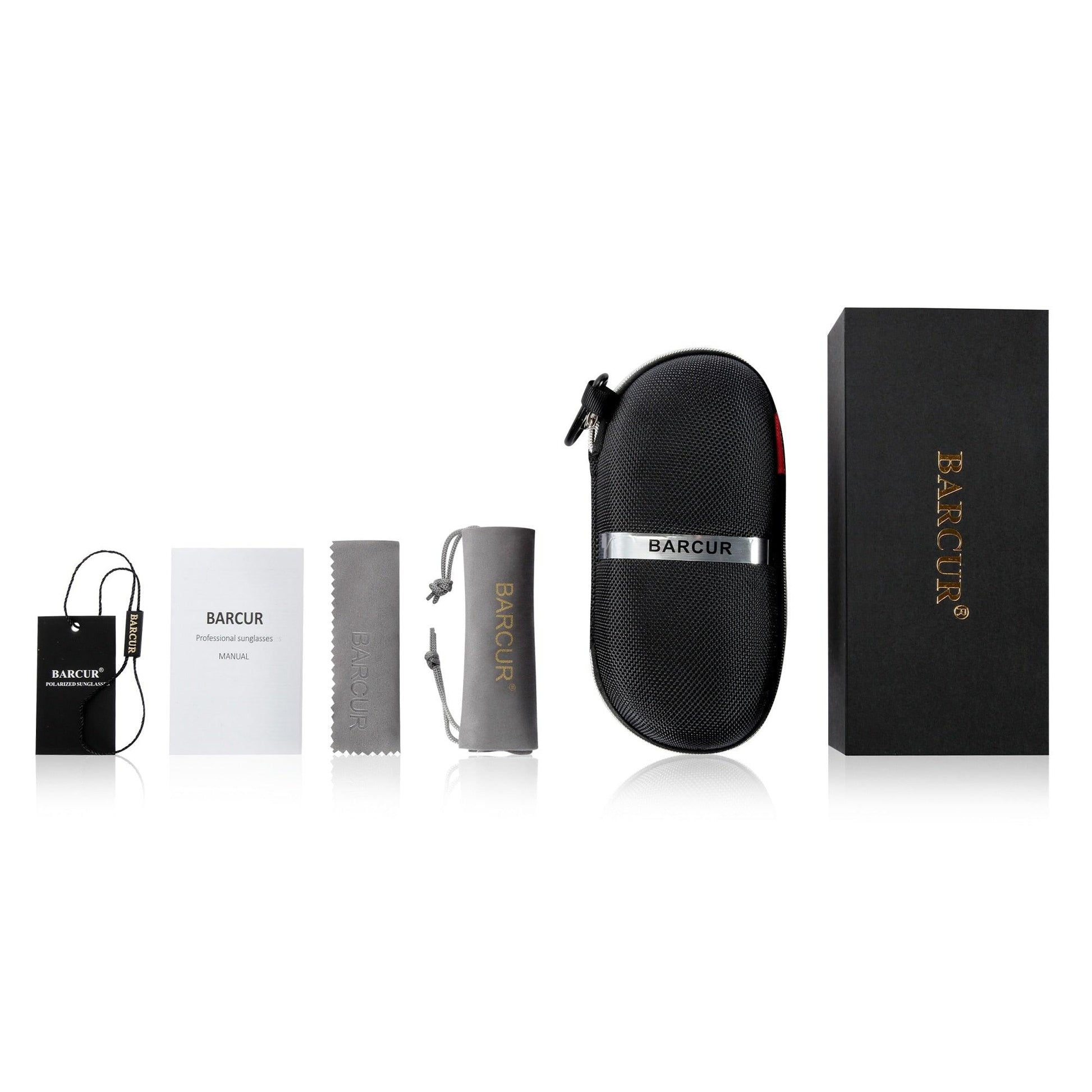 BARCUR Hot Black Goggle Male Sunglasses UV400 Carauana Store