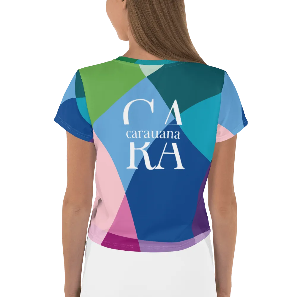 Carauana Crop Tee Blue Carauana Store