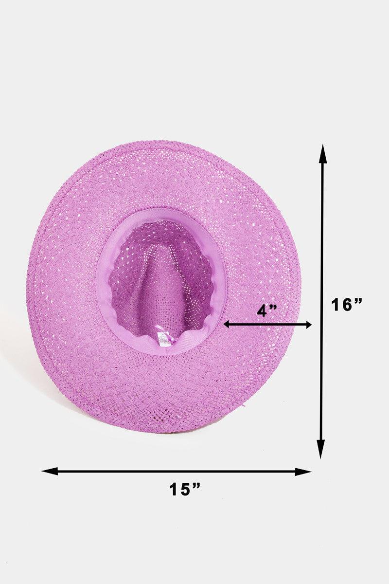 Fame Straw Braided Sun Hat Carauana Store