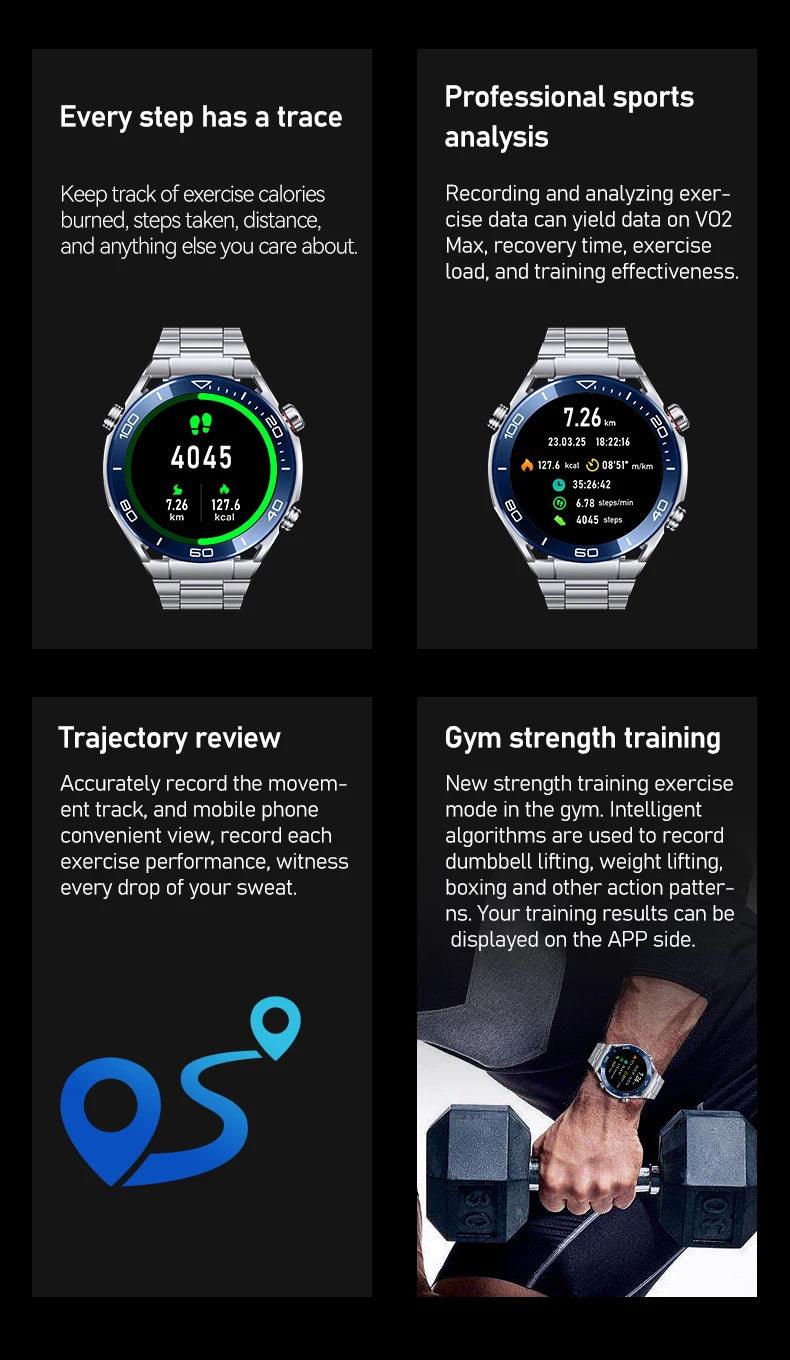 LEMFO smartWatches for men stainless steel|Your Timeless Companion, Now Exclusively Yours! Carauana Store