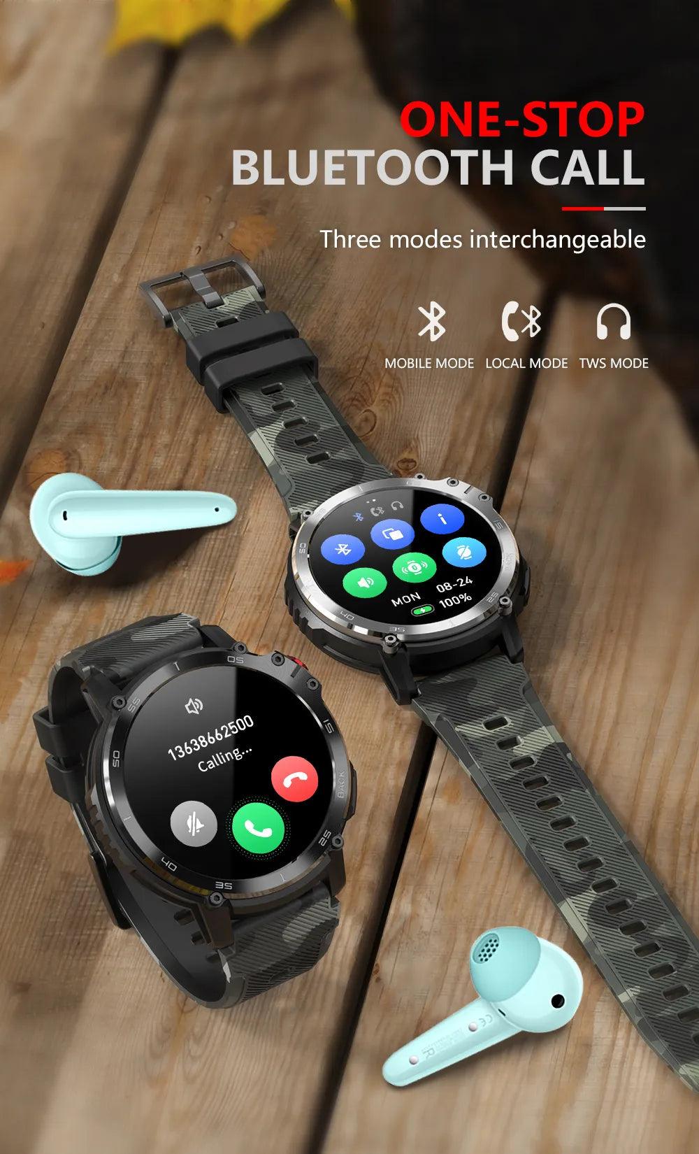 LEMFO smartwatches for men support connect headset|Unveiling the Symphony of Fitness and Style Carauana Store