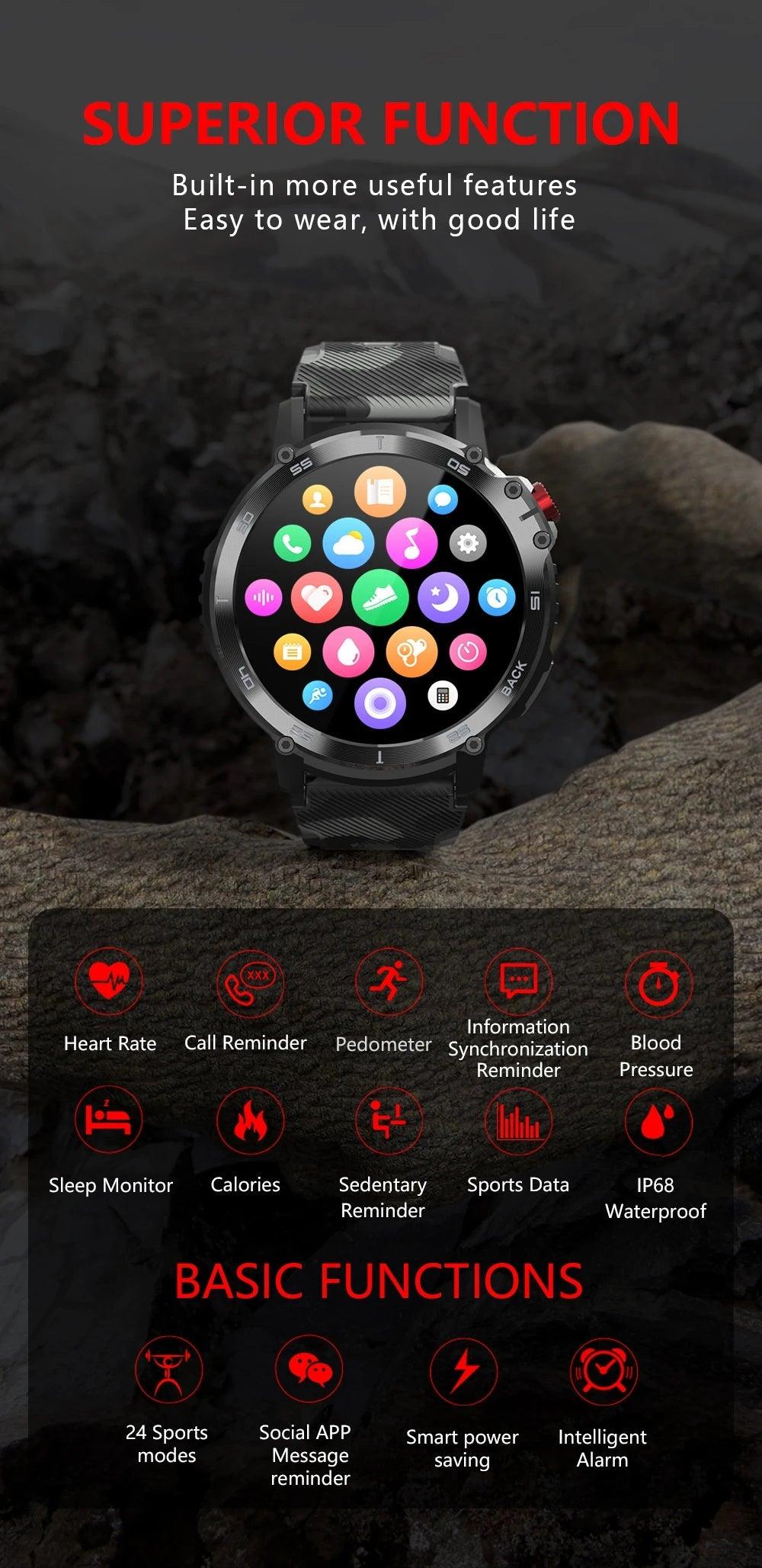 LEMFO smartwatches for men support connect headset|Unveiling the Symphony of Fitness and Style Carauana Store