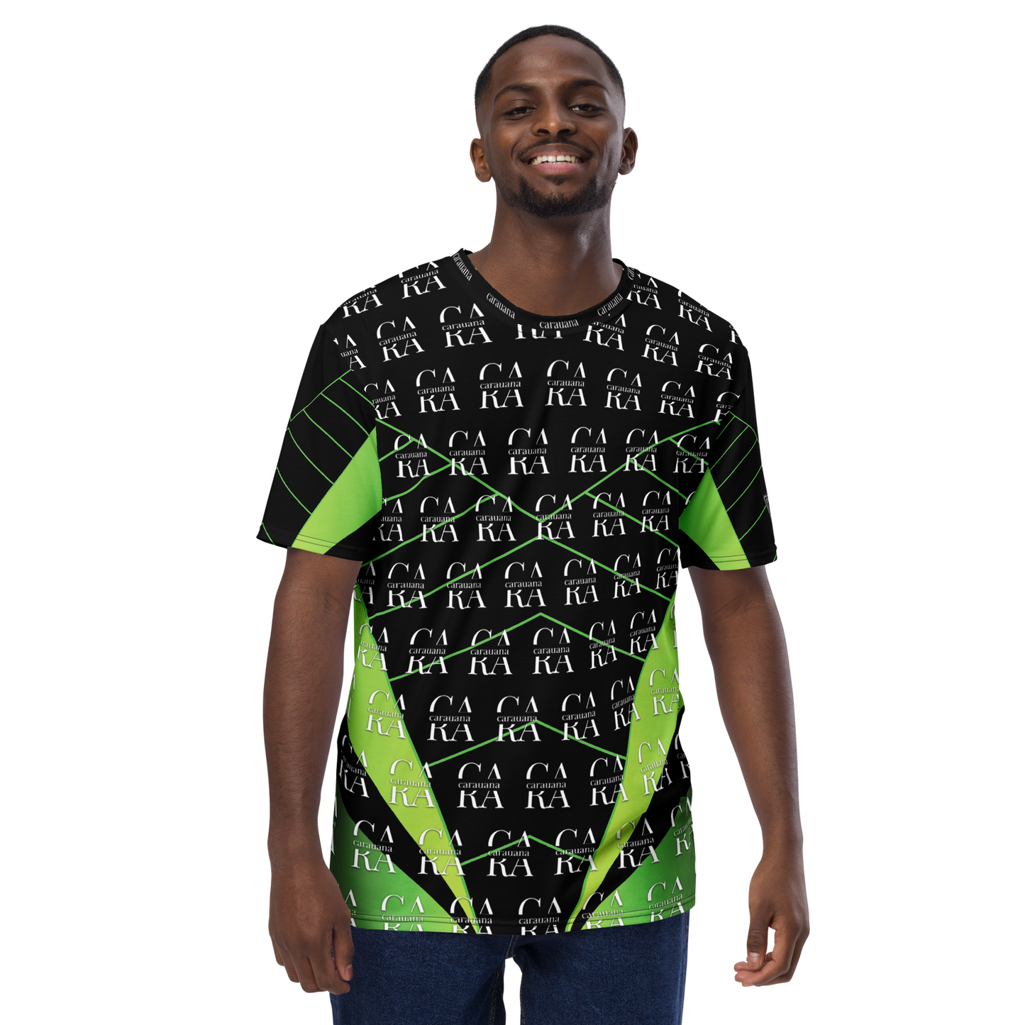 CaRaUaNa Men's t-shirt black Green Carauana Store