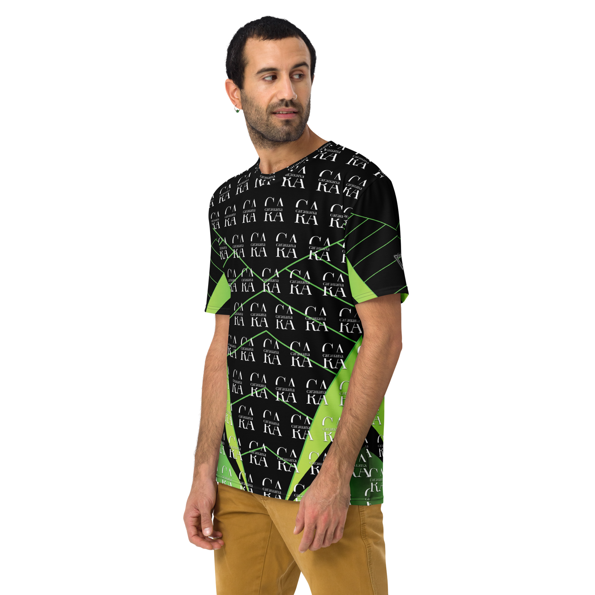 CaRaUaNa Men's t-shirt black Green Carauana Store