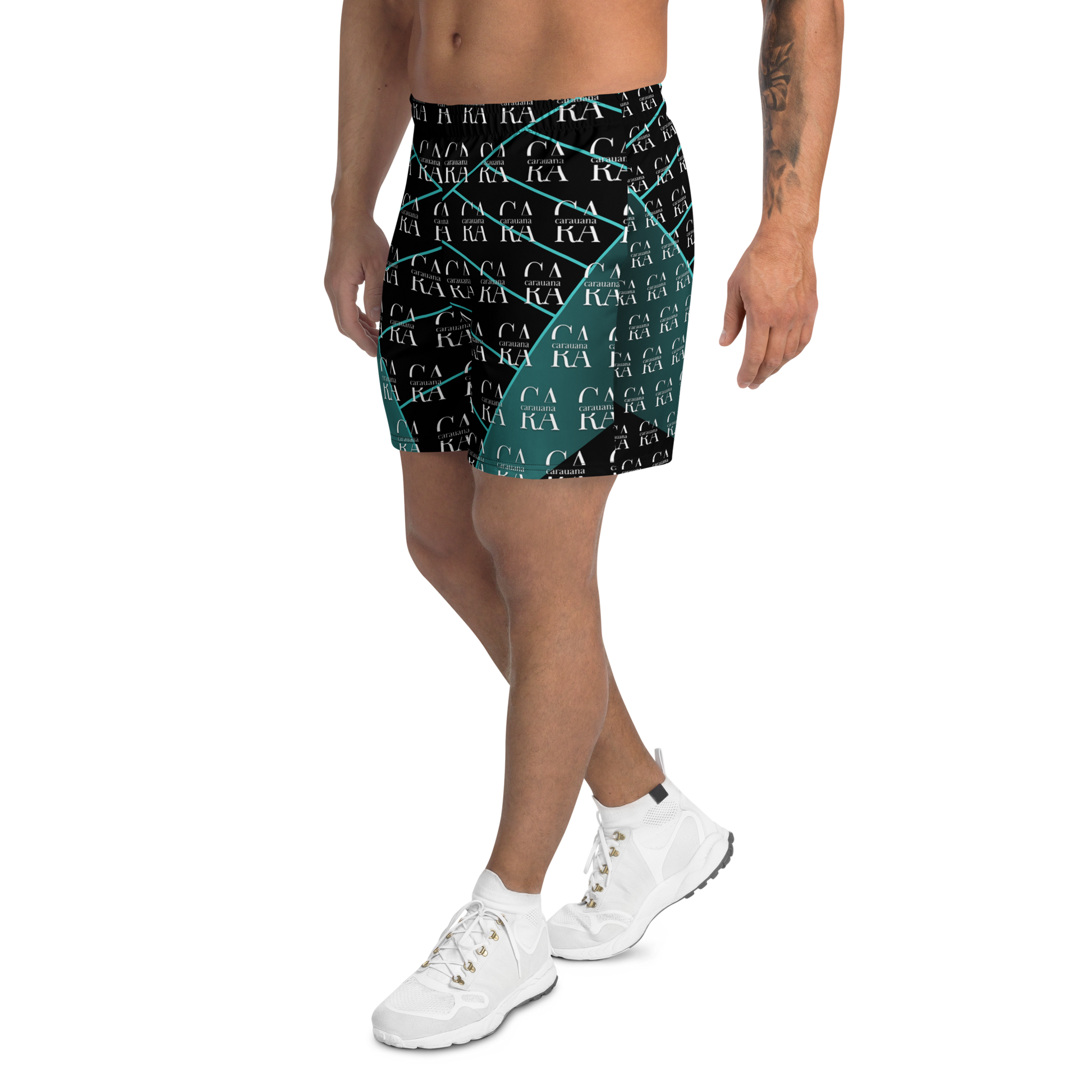 CaRaUaNa Athletic Shorts Unisex Green Famous Carauana Store