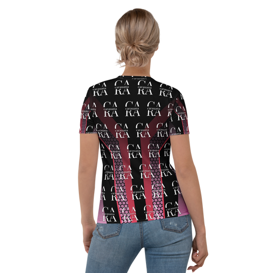 Women's T-shirt black Pink Carauana Store