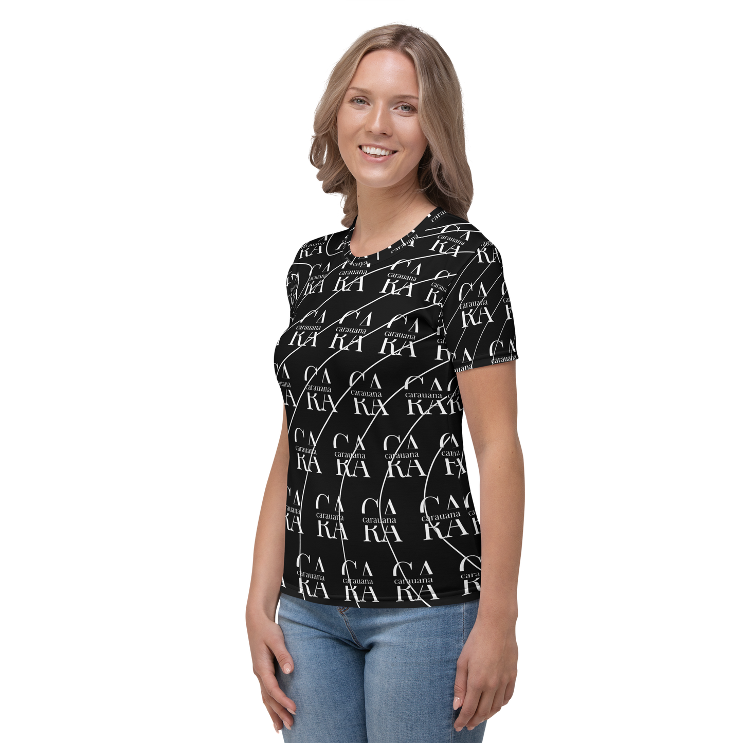 Women's T-shirt black LUX Carauana Store