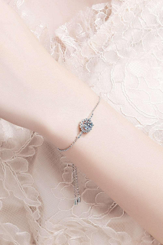 1 Carat Moissanite Chain Bracelet Carauana Store