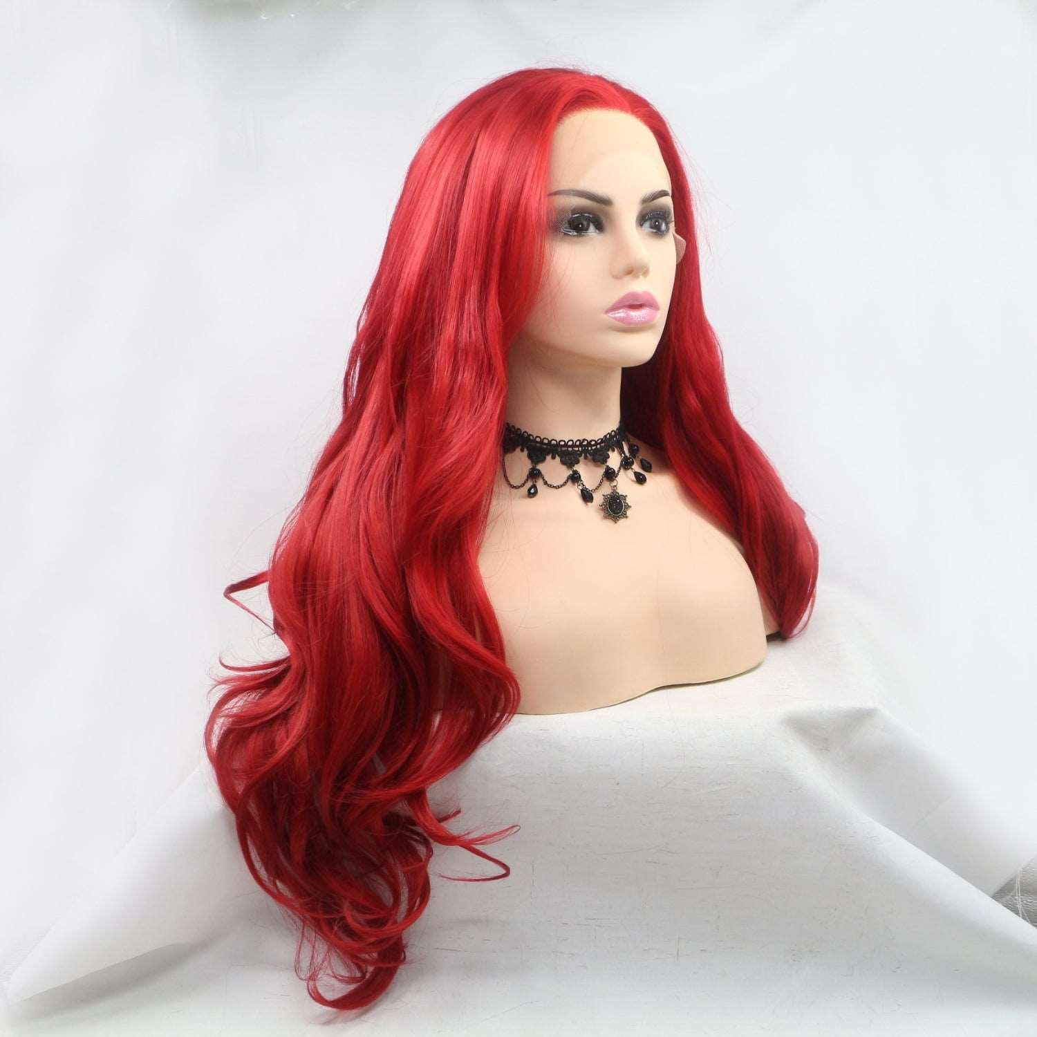 13*3" Lace Front Wigs Synthetic Long Wavy 24" 130% Density Carauana Store