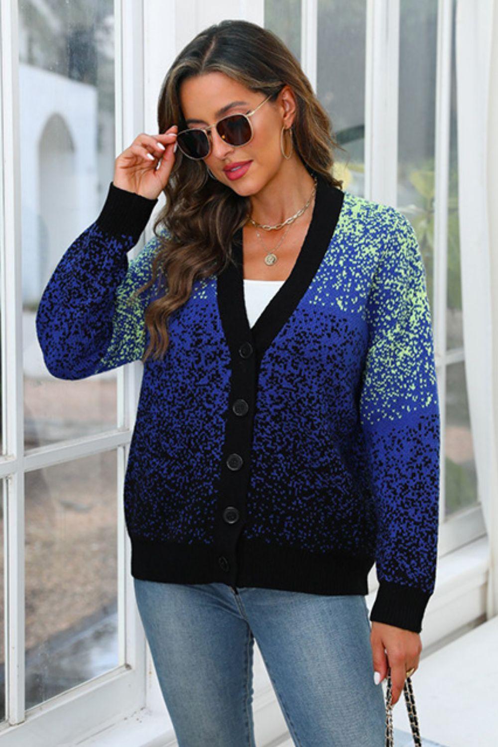 Button Up Long Sleeve Cardigan Carauana Store