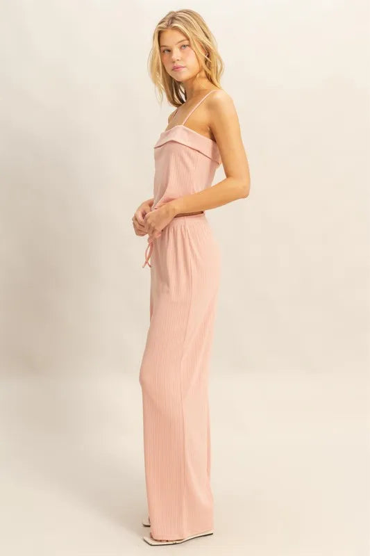 HYFVE Rib Knit Cami Top and Pants Set Carauana Store