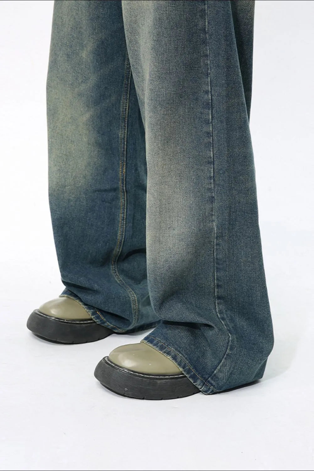Men's Wide Leg Jeans with Pockets Carauana Store