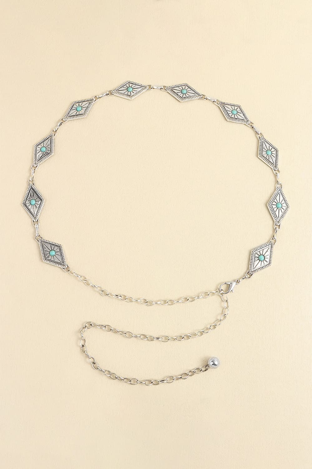 Vintage Turquoise Alloy Belt Carauana Store