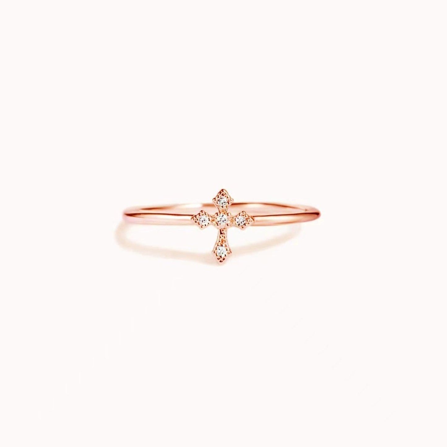 925 Sterling Silver Cross Ring Carauana Store
