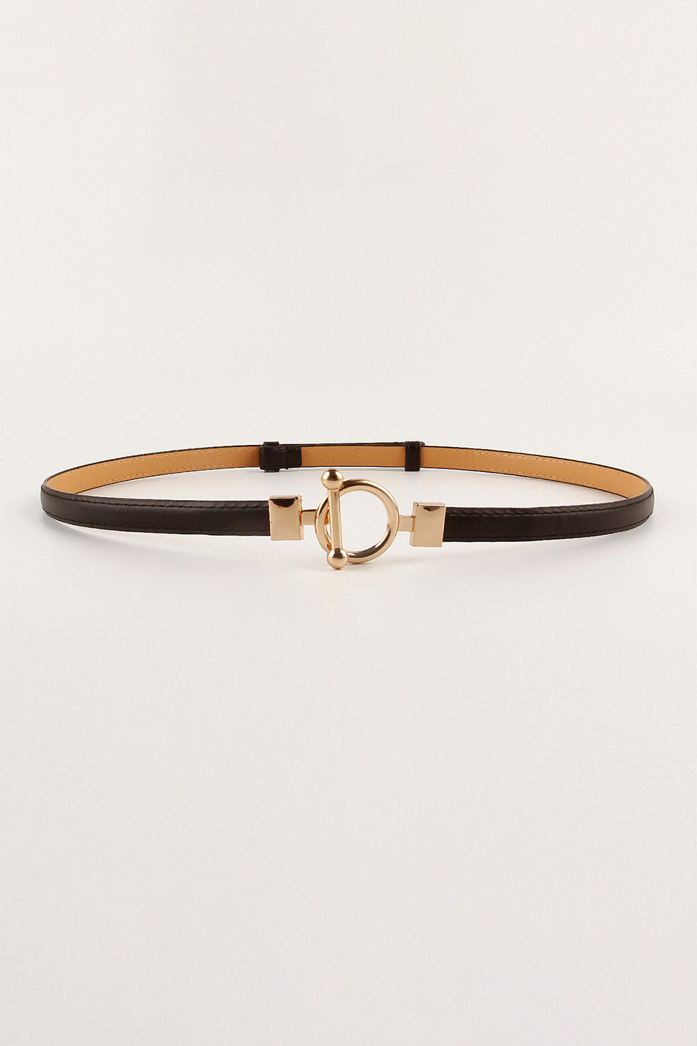 Toggle Buckle Skinny PU Belt Carauana Store