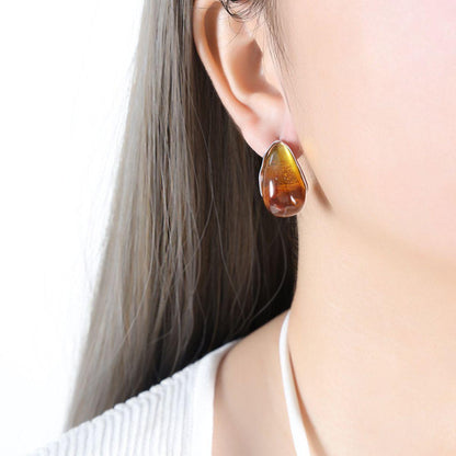 Resin Teardrop Earrings