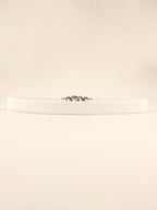 Zinc Alloy Buckle Elastic PU Belt Carauana Store