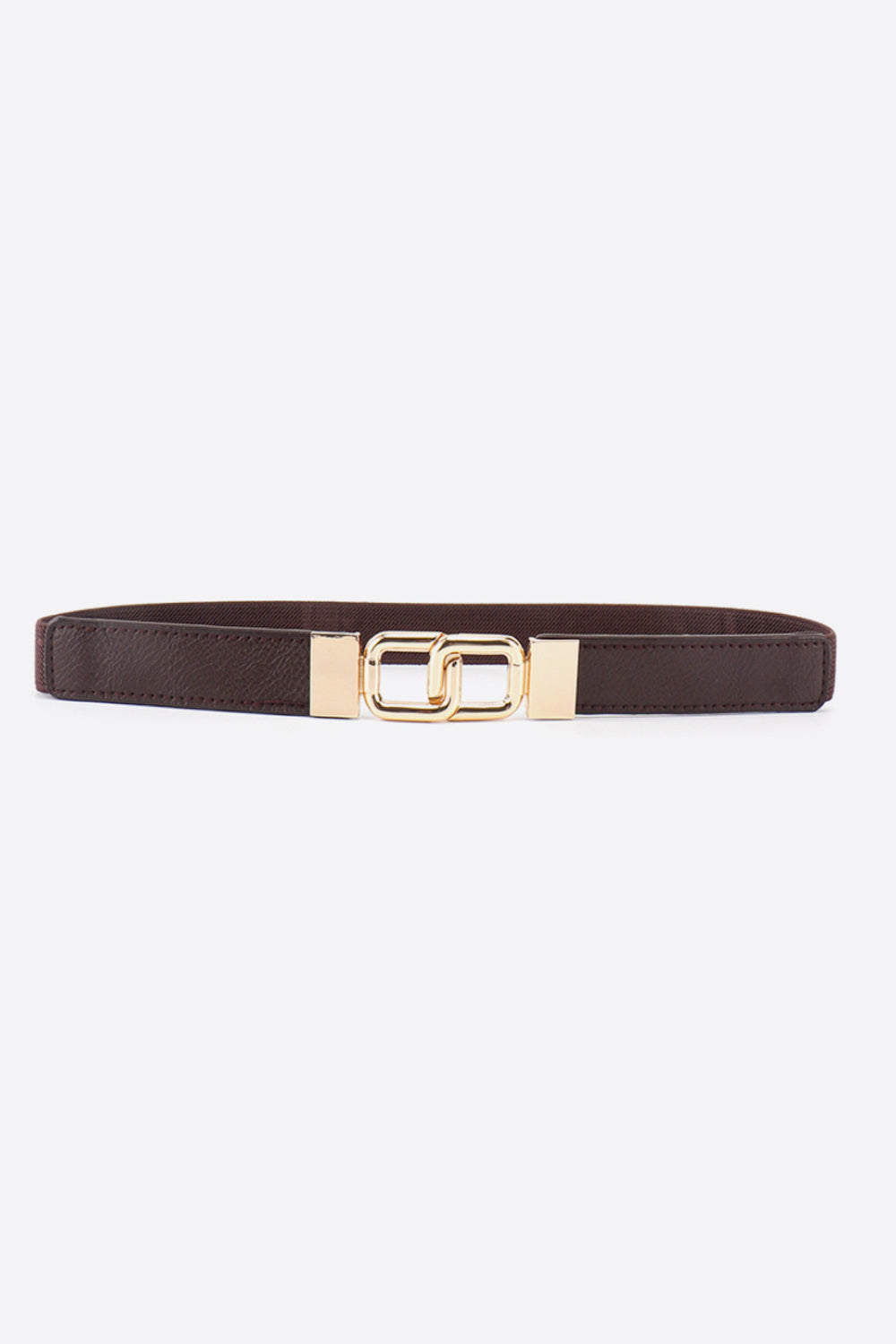 Geometric Double Buckle Elastic Belt Carauana Store