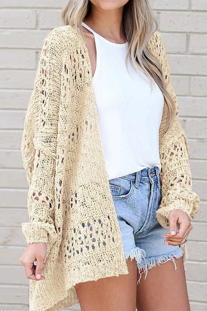 Openwork Long Sleeve Cardigan