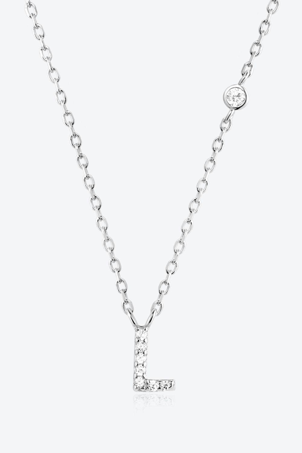 L To P Zircon 925 Sterling Silver Necklace