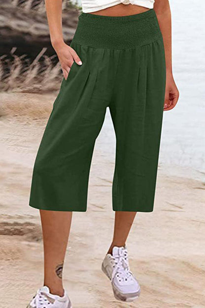 Pocketed High Waist Pants