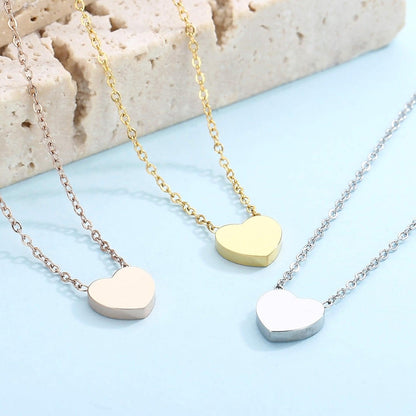 Heart Necklace, Bracelet and Stud Earrings Jewelry Set