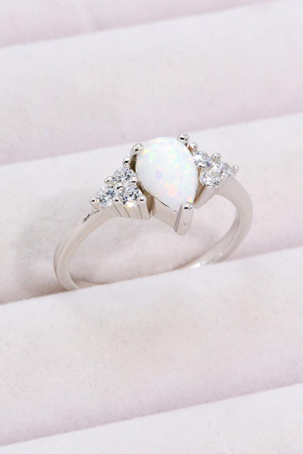 Limitless Love Opal and Zircon Ring