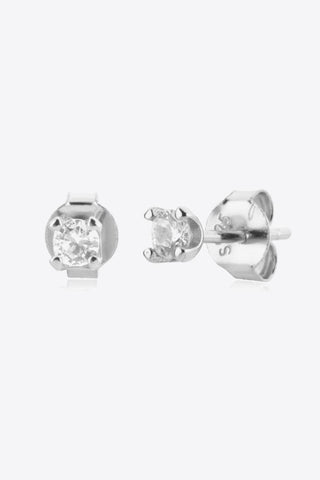 Zircon 925 Sterling Silver Stud Earrings