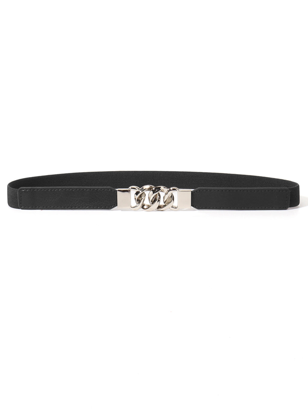 Zinc Alloy Buckle Elastic PU Belt Carauana Store