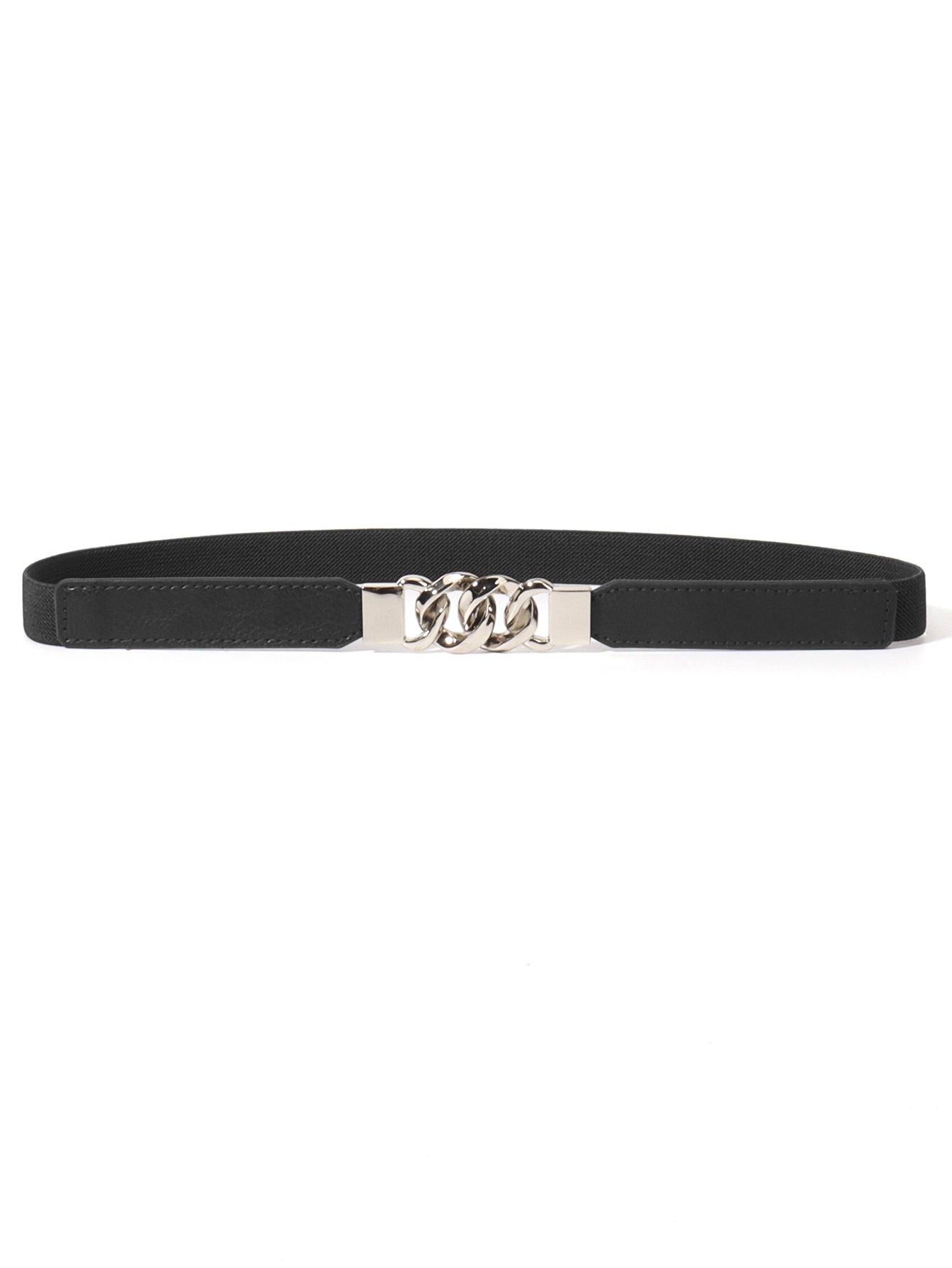 Zinc Alloy Buckle Elastic PU Belt Carauana Store