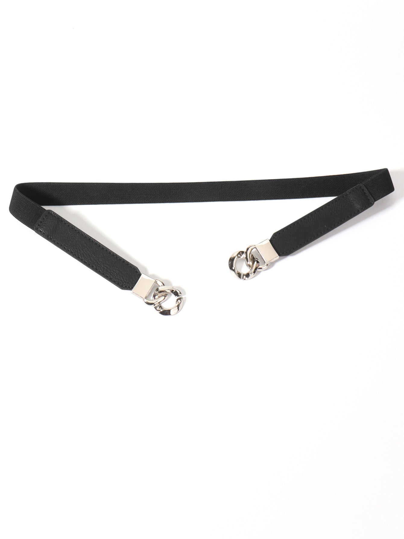 Zinc Alloy Buckle Elastic PU Belt Carauana Store