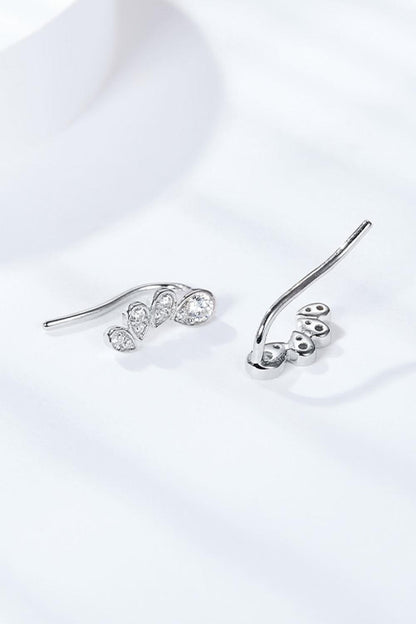 Pear Shape Moissanite Earrings