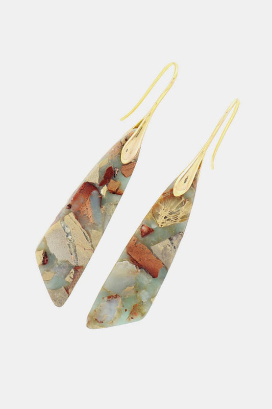 Handmade Natural Stone Dangle Earrings Carauana Store