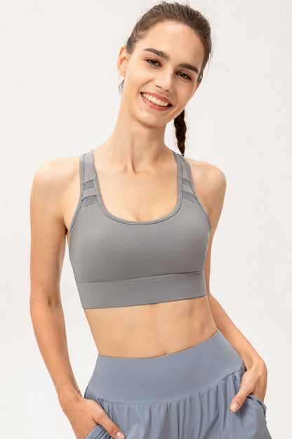 Scoop Neck Long Sports Bra Carauana Store