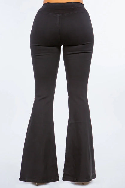American Bazi High Waist Pull On Flare Jeans Carauana Store