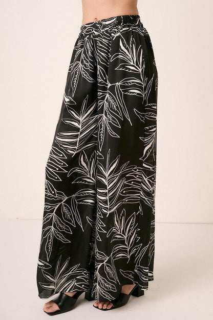 Mittoshop Printed Wide Leg Pants