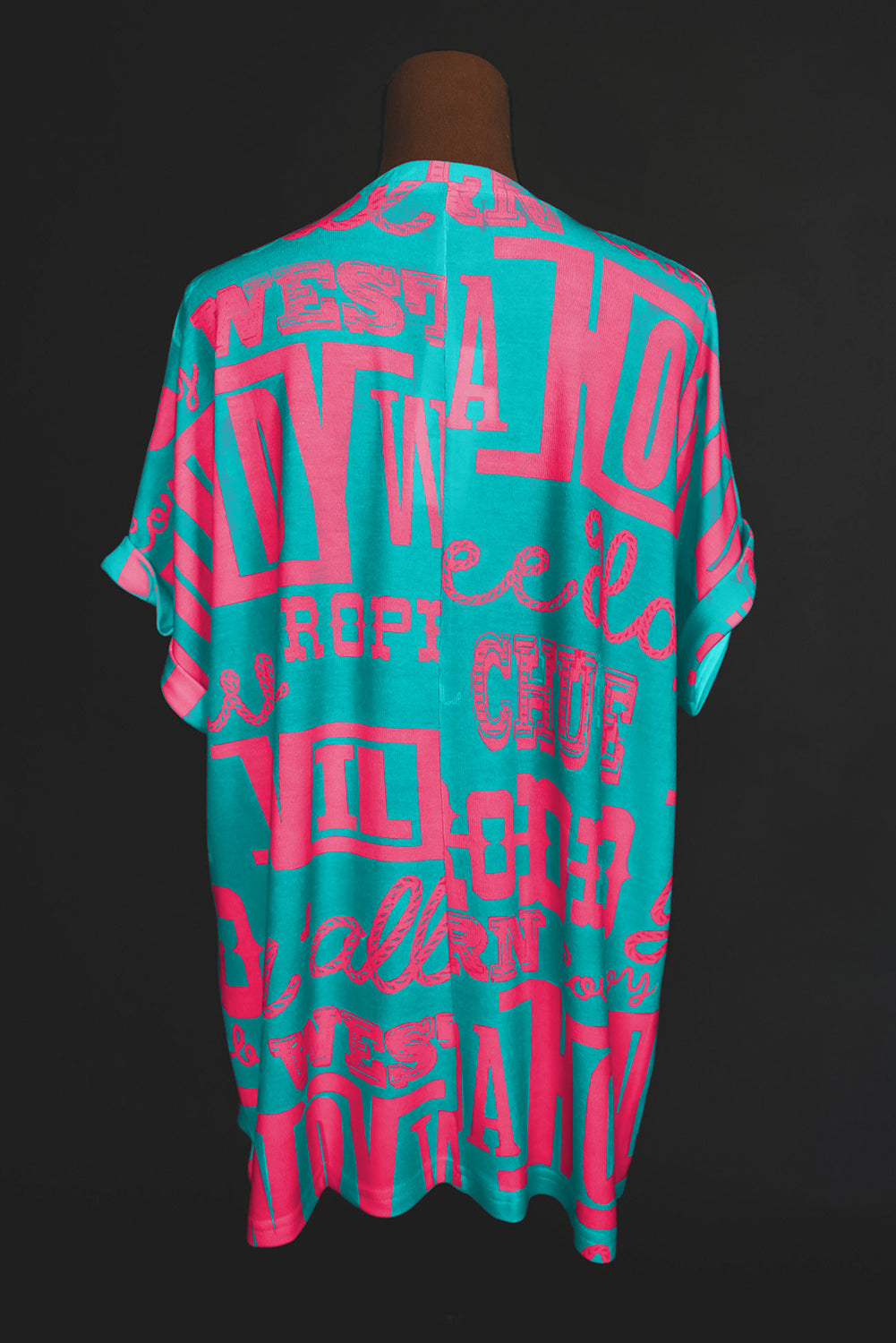 Green Howdy Cowboy Letter Printed Western Fashion Tee